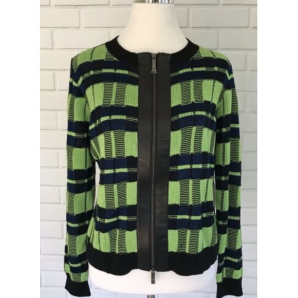 Rondina Multi Color Plaid Cardigan Sweater - Picture 1 of 7